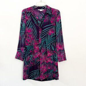 Diane Von Furstenberg Vibrant Long Sleeve Dress